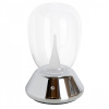 Настольная лампа диммируемая 10W 3000K прозрачный/хром Uovo III Lightstar 807904