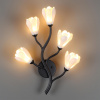 фото Черный матовый/белый/фарфор Бра G4 LED 5*5W GARDI MODERN, арт. 5090/5W