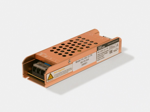 Блок питания SWG для светодиодной ленты, с диммированием TRIAC 100Вт, 12В, YA-100-12-TR