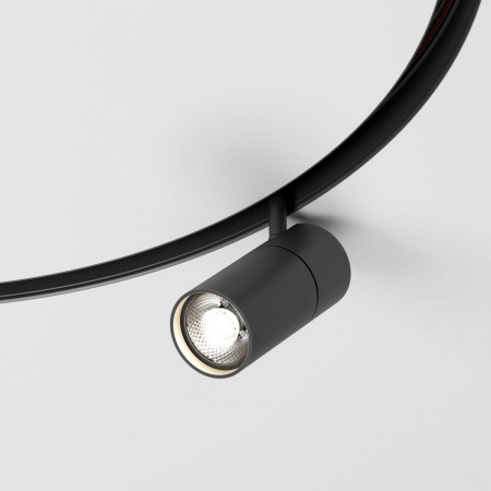 фото Slim Magnetic Трековый светильник для радиусного шинопровода 12W 4200K Comfi чёрный Ø 800мм 85188/01