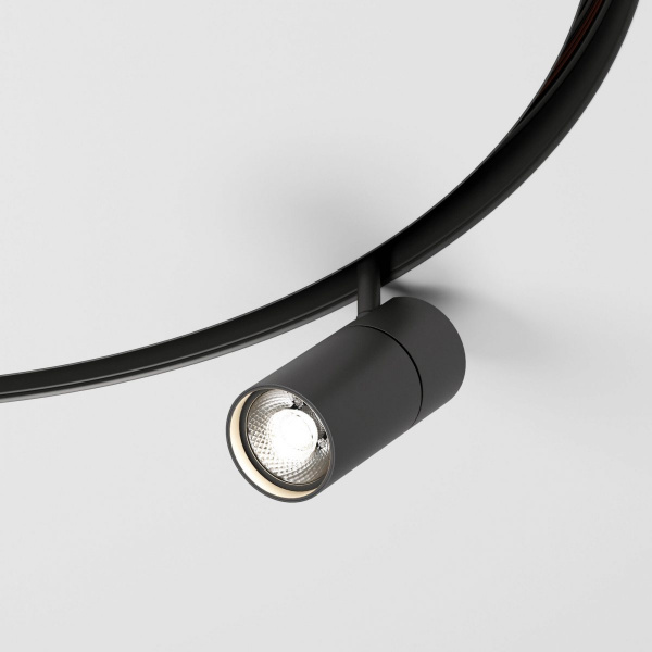 фото Slim Magnetic Трековый светильник для радиусного шинопровода 12W 4200K Comfi чёрный Ø 800мм 85188/01