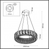 фото Золото/прозрачный/металл/хрусталь/стекло Люстра LED 46W 3700K VERSION HALL, арт. 5071/60L