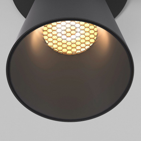 фото светильник встраиваемый с антибликовой решеткой Bell 8W 3000K черный 25097/LED