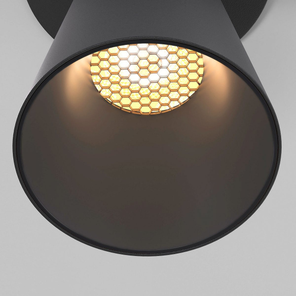 фото светильник встраиваемый с антибликовой решеткой Bell 8W 3000K черный 25097/LED