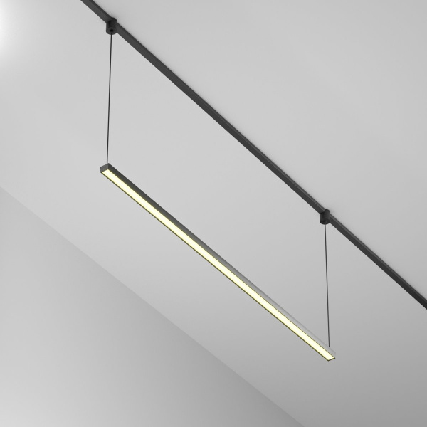 фото Трековый подвесной светильник Maytoni Technical Basis TR170-1-52W3K-B, черный