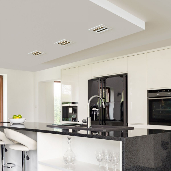 фото Встраиваемый точечный светодиодный светильник 9923 LED 20W 4200K белый/черный