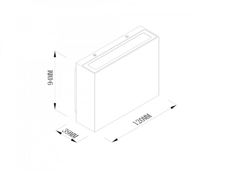 фото Настенный уличный светильник Форма SWG 4Wx2-220V-WW-IP65