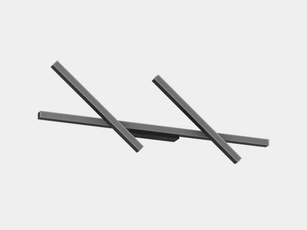 фото SWG LED светильник настенный CO-0120100A-BL-WW Черный 40Вт 3000 К
