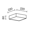 фото Потолочный светильник Maytoni Technical Zon C032CL-24W4K-SQ-W, белый