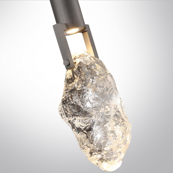фото Подвесной светильник брашир. черный/металл/стекло IP20 LED 5W 200Лм 3000K LIA MIDCENT, арт. 6695/5L