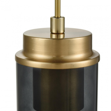 фото Черный/бронза металл/стекло Подвес Е14 1*40W 220V ISHA COMFI, арт. 8101/1A