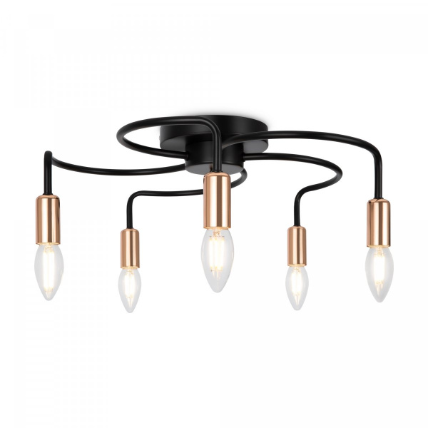 фото Люстра Freya Matis FR4010CL-05GB, черный с золотом