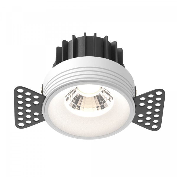 Встраиваемый светильник Maytoni Technical Round DL058-12W4K-TRS-W, белый