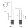 фото Белый/металл Настенный св-ник выкл на плафоне IP20 LED GU10 max 10W MEHARI HIGHTECH, арт. 4239/1W
