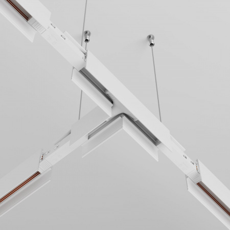 фото Коннектор питания Т-образный Exility белый Maytoni Technical TRA034CWT-42W