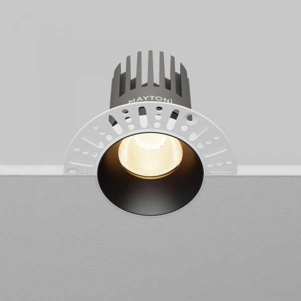 фото Встраиваемый светильник Maytoni Technical Dip DL121-15W-3K-TRS-B, черный