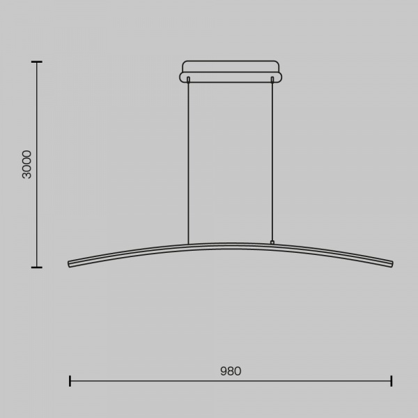 фото Подвесной светильник Maytoni Curve MOD243PL-L18BK, черный