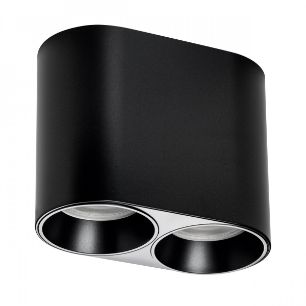 Рамка (светильник) PVC для LED-модулей 941хх и LED-ламп D50мм Rullo, черный Lightstar 213467