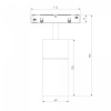 фото Slim Magnetic Трековый светильник для радиусного шинопровода 12W 4200K Comfi чёрный Ø 800мм 85188/01