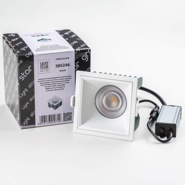 фото Светильник светодиодный универсальный IP65 Ciclone, белый Lightstar 385246