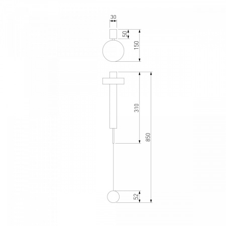 фото Настенный светодиодный светильник Orco LED 40112/LED черный