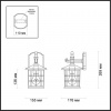 фото Черный Уличный настенный светильник IP44 E27 60W 220V HOUSE NATURE, арт. 4042/1W