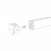 фото Mini Magnetic Шинопровод накладной Round черный 2м 85165/00