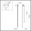 фото Металл/черный/акрил Настенный светильник IP20 LED 18W 3000K 220V MEMFI HIGHTECH, арт. 6633/18WL