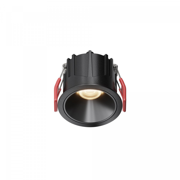 Встраиваемый светильник Maytoni Technical Alfa LED DL043-01-10W3K-RD-B-1, черный