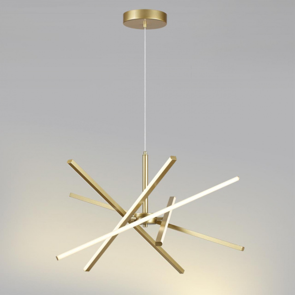 фото Золотой//металл/ Подвесной светильник LED 4000K 60W 220V PARKER LEDIO, арт. 6564/60L