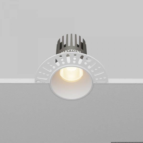 фото Встраиваемый светильник Maytoni Technical Dip DL119-10W-3K-TRS-W, белый