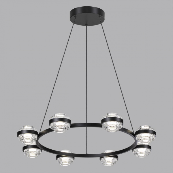 фото Чёрный/металл/акрил Люстра LED 50W 4000K 4310лм KLOT L-VISION, арт. 5031/50L