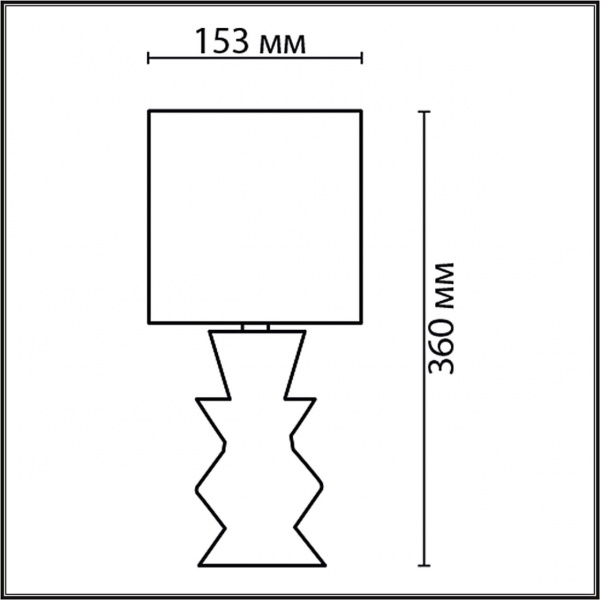 фото Черный, керамика/текстиль Настольная лампа E27 1*60W 220V SEGI MODERNI, арт. 8133/1T