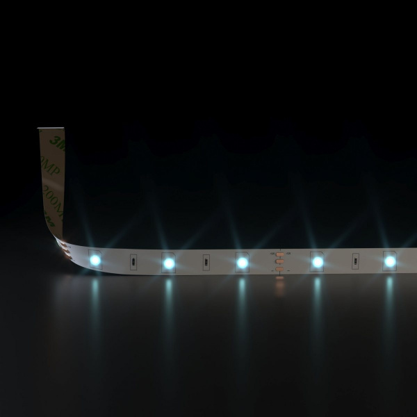 Светодиодная лента 12 В 7.2 Вт/м 30 Led/м 5050 IP20, холодный белый 6500К, 5 м
