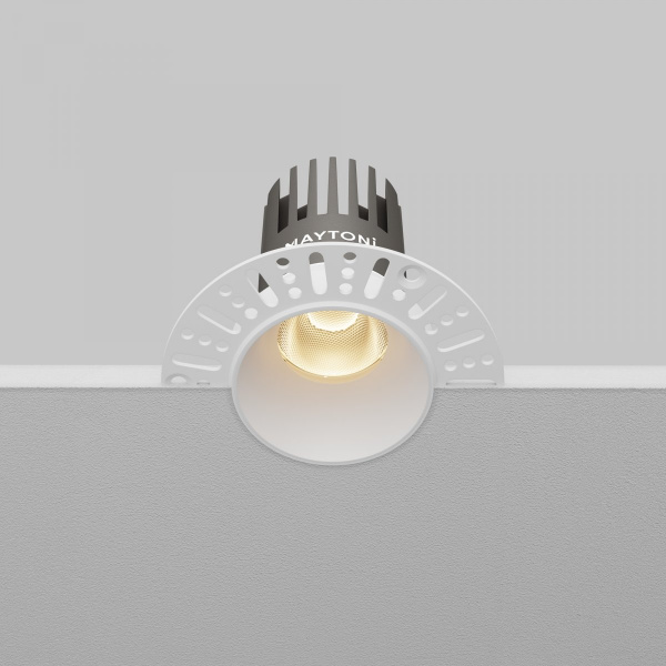 фото Встраиваемый светильник Maytoni Technical Dip DL124-10W-3K-TRS-W, белый