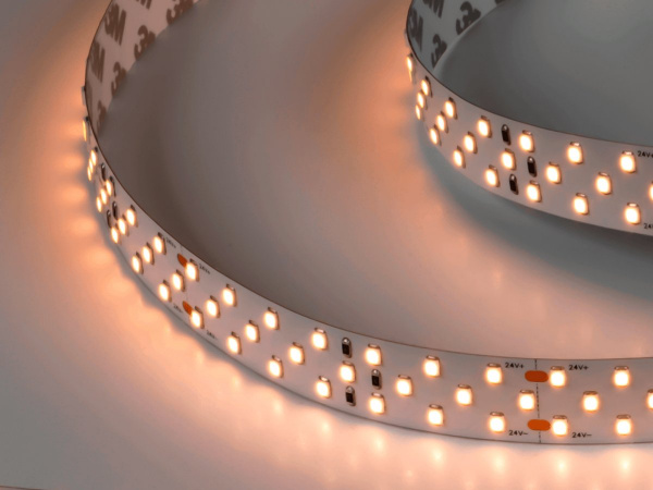 Лента светодиодная SWG 3x DSG 2835 WW 252L-V24-IP33, 2700 K, 1260 LED, 24W/m, 5000*19*2 mm, LUX, катушка 5 м