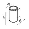 фото Уличный настенный светильник Maytoni Outdoor Shim O303WL-L10GF3K, графит