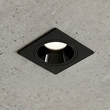 фото Свет-к LED (S2910) встр. квадр. 220-240V SMD 1*10W 4000K черный +V