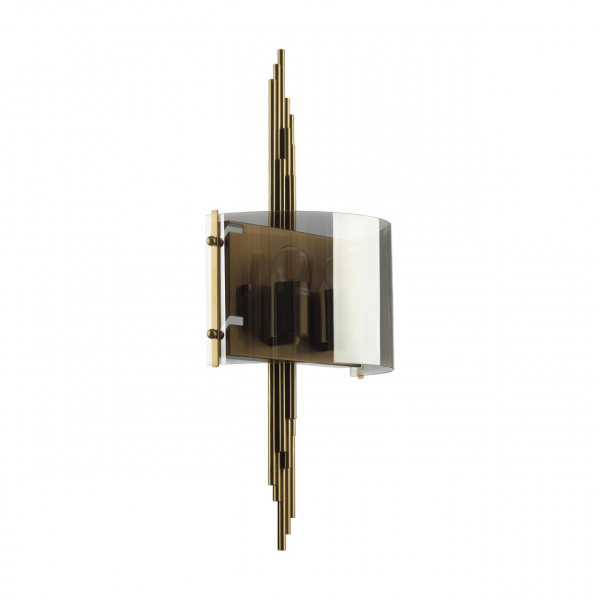 Бронзовый/дымчатый/металл/стекло Бра E27 2*40W MARGARET MODERN, арт. 4895/2WA