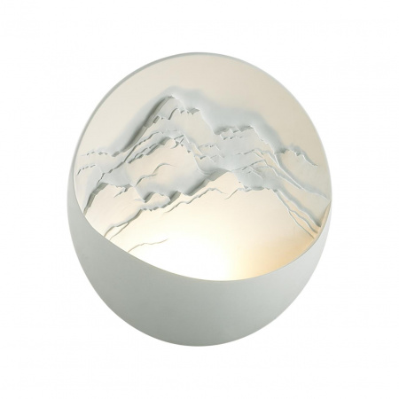фото Настенный светильник белый/гипс/металл IP20 LED 12W 3000K 220-240V MONTANA HIGHTECH, арт. 7168/6WL