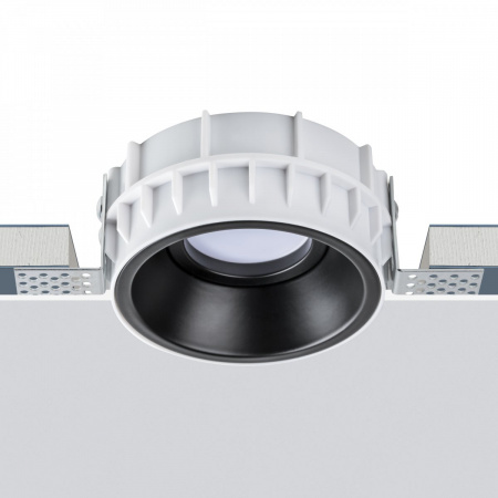 фото Комплект из светильника и рамки DOMINO ROUND MR16 ЧЁРНЫЙ Domino, черный Lightstar G214607