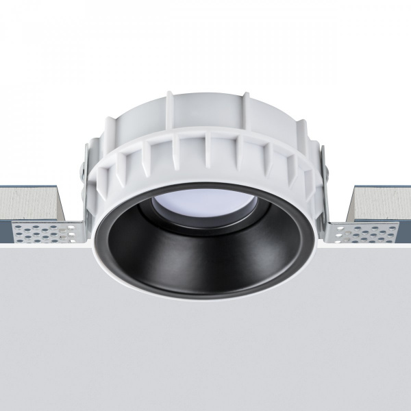 фото Комплект из светильника и рамки DOMINO ROUND MR16 ЧЁРНЫЙ Domino, черный Lightstar G214607