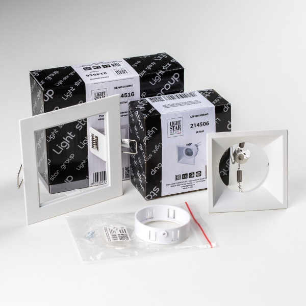 фото Комплект со светильником Domino, белый Lightstar D51606WMOD