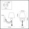 фото Хром Бра E14 40W 220V ASANTA COMFI, арт. 3228/1W