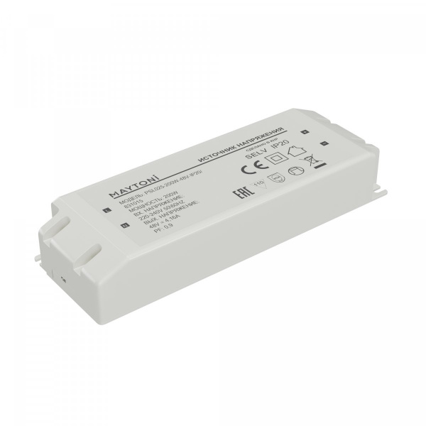 Источник напряжения PSL025 48В 200Вт IP20 Maytoni 831015, белый