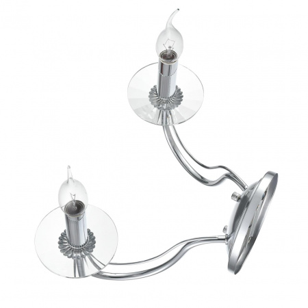 фото Металл/стекло, хром/прозрачный Бра E14 2*40W 220V INCANTO CLASSI, арт. 8034/2W