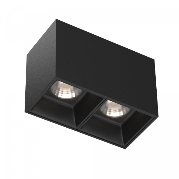 Потолочный светильник Maytoni Technical Alfa LED C065CL-02-L12W4K-B, черный