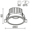 фото Встраиваемый светильник Maytoni Technical Round DL058-12W2.7K-W, белый