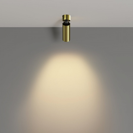 фото Потолочный светильник Maytoni Technical FOCUS LED C055CL-L12W2.7K-W-BS, латунь