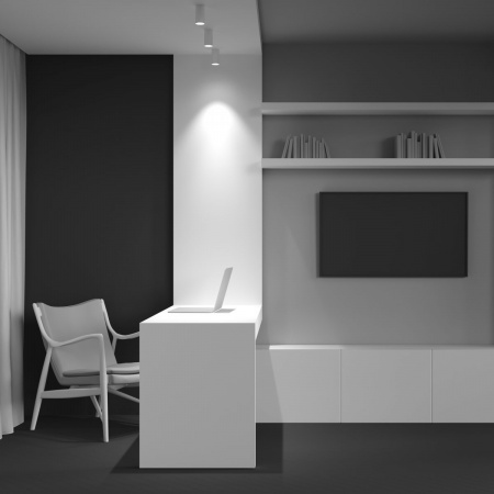 фото Потолочный светильник Maytoni Technical FOCUS S C052CL-01W, белый